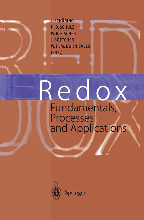 Book cover of Redox: Fundamentals, Processes and Applications (2000)