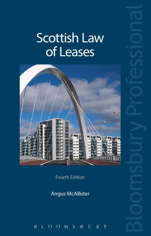 Book cover of Scottish Law of Leases: Scottish Law Of Leases (4)