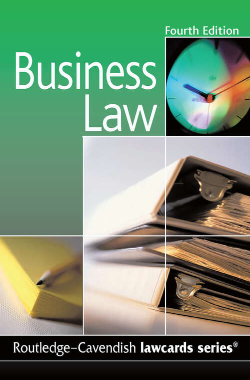 Book cover of Cavendish: Business Lawcards (Lawcards)