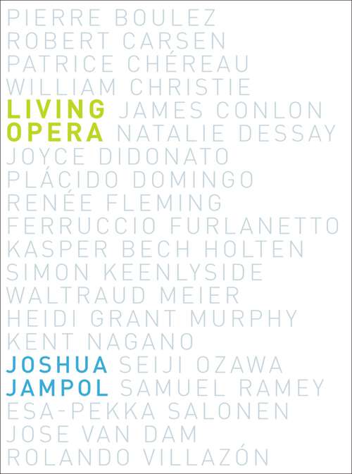 Book cover of Living Opera