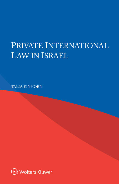 Book cover of Private International Law in Israel