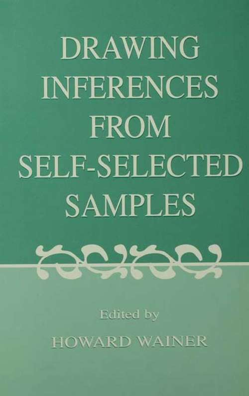 Book cover of Drawing Inferences From Self-selected Samples