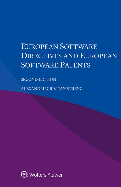 Book cover of European Software Directives and European Software Patents (2)