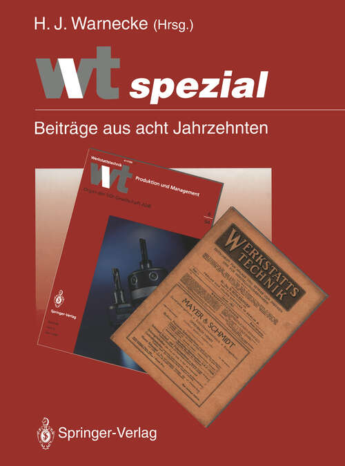 Book cover of wt spezial: Beiträge aus acht Jahrzehnten (1994)