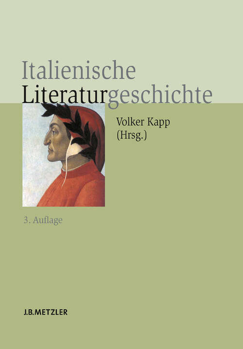 Book cover of Italienische Literaturgeschichte (3. Aufl. 2007)