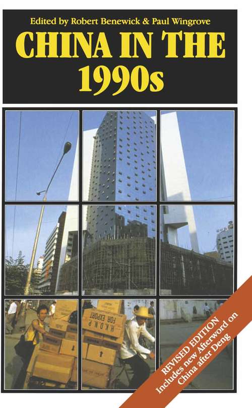 Book cover of China in the 1990s (1st ed. 1995)