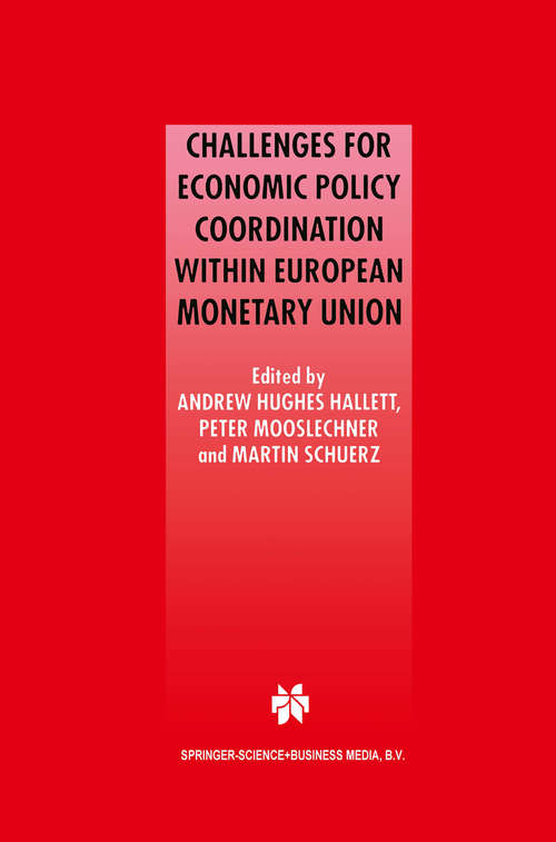 Book cover of Challenges for Economic Policy Coordination within European Monetary Union (2001)