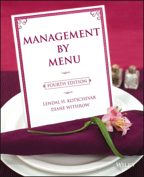 Book cover of Management by Menu