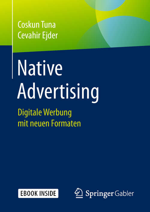 Book cover of Native Advertising: Digitale Werbung mit neuen Formaten (1. Aufl. 2019)