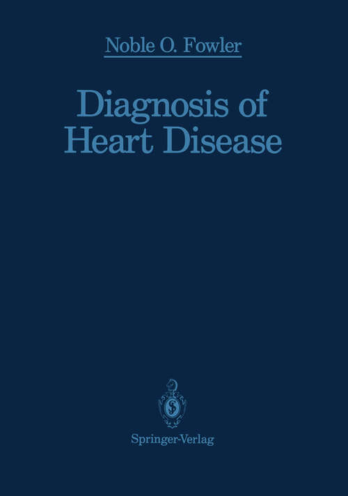 Book cover of Diagnosis of Heart Disease (1991)