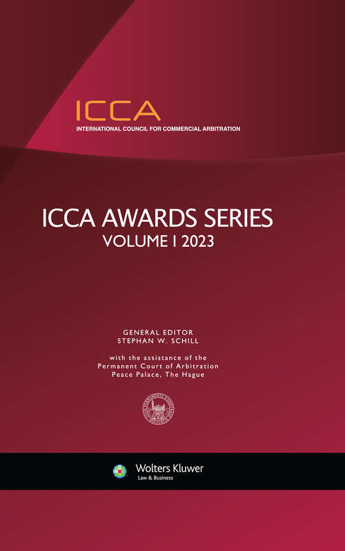 Book cover of ICCA Awards Series, Volume I (ICCA Award Series)