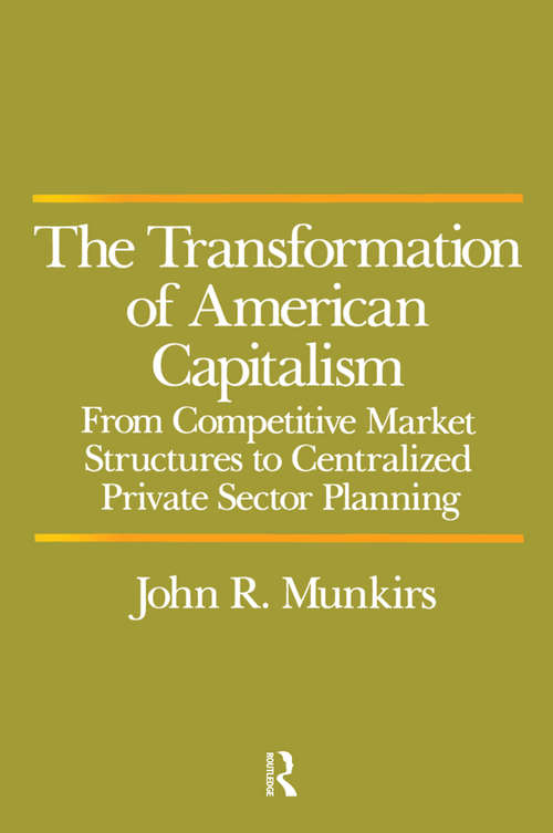 Book cover of Transformation of American Capitalism