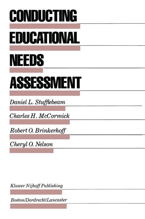 Book cover of Conducting Educational Needs Assessments (1985) (Evaluation in Education and Human Services #10)