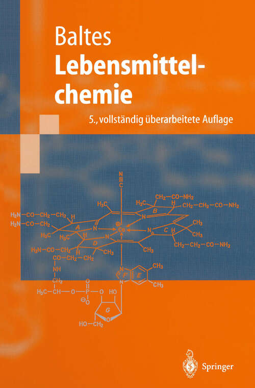 Book cover of Lebensmittelchemie (5. Aufl. 2000) (Springer-Lehrbuch)