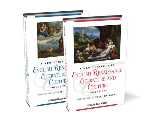 Book cover of A New Companion to English Renaissance Literature and Culture (Blackwell Companions to Literature and Culture)