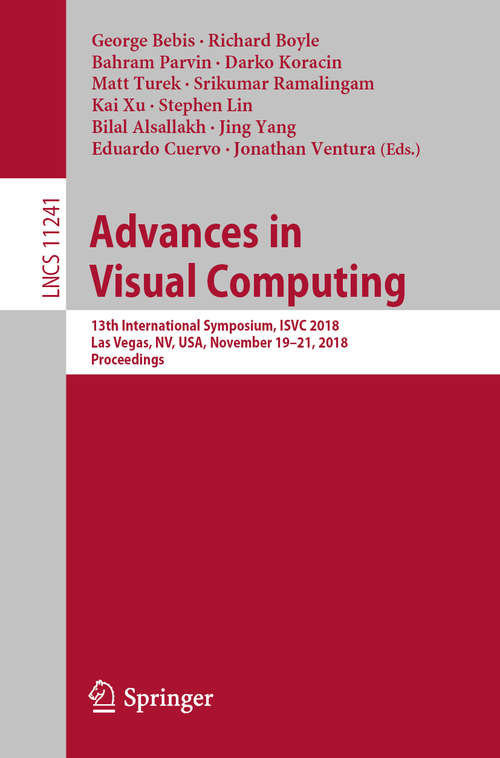 Book cover of Advances in Visual Computing: 9th International Symposium, Isvc 2013, Rethymnon, Crete, Greece, July 29-31, 2013. Proceedings, Part Ii (Lecture Notes in Computer Science #8034)