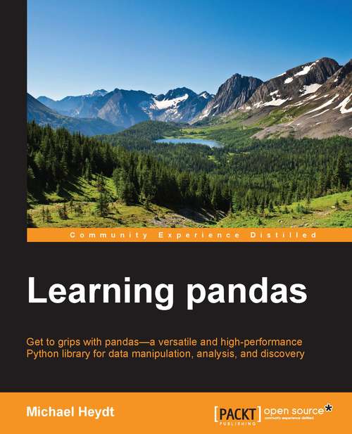 Book cover of Learning pandas