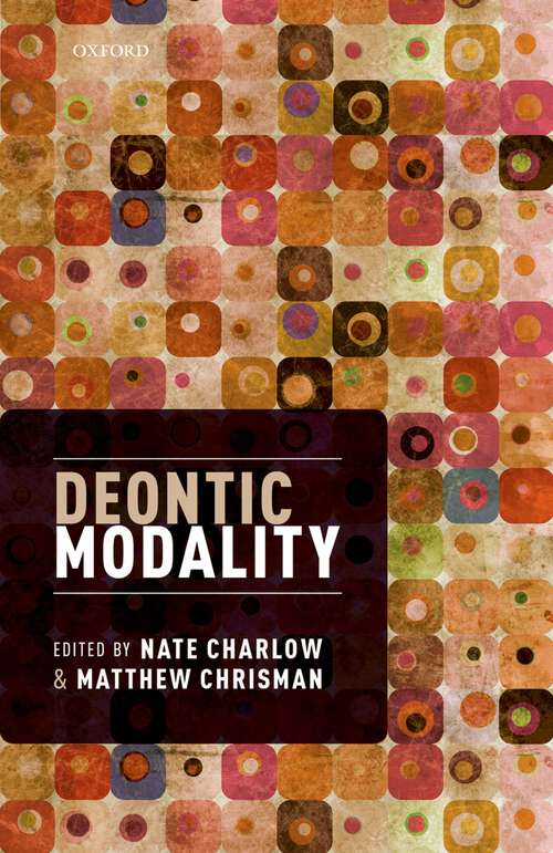 Book cover of Deontic Modality