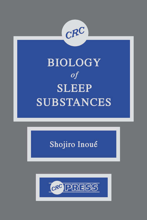 Book cover of Biology of Sleep Substances