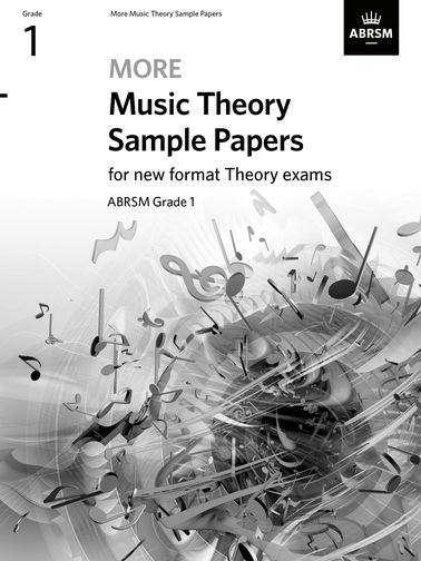 Book cover of More Music Theory Sample Papers, ABRSM Grade 1 (PDF)