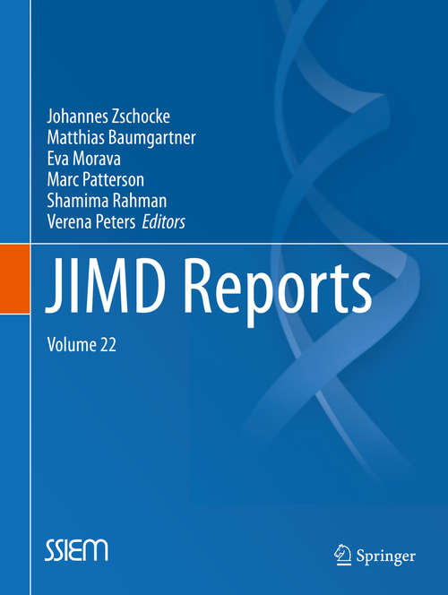 Book cover of JIMD Reports, Volume 22 (2015) (JIMD Reports #22)