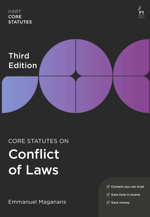 Book cover of Core Statutes on Conflict of Laws (Hart Core Statutes)