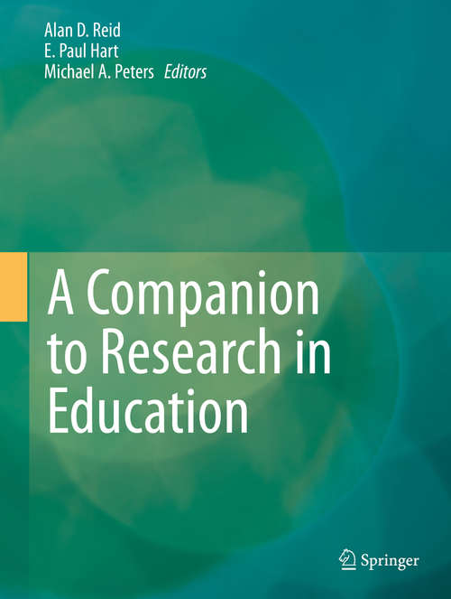 Book cover of A Companion to Research in Education (2014)