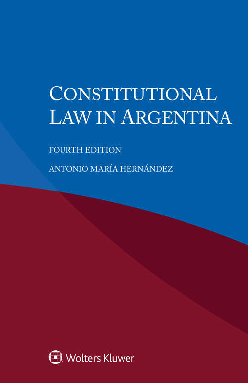 Book cover of Constitutional Law in Argentina (4)
