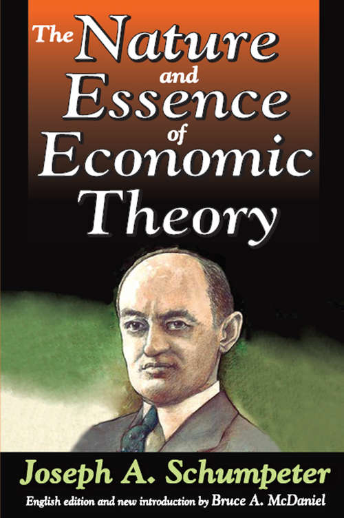 Book cover of The Nature and Essence of Economic Theory