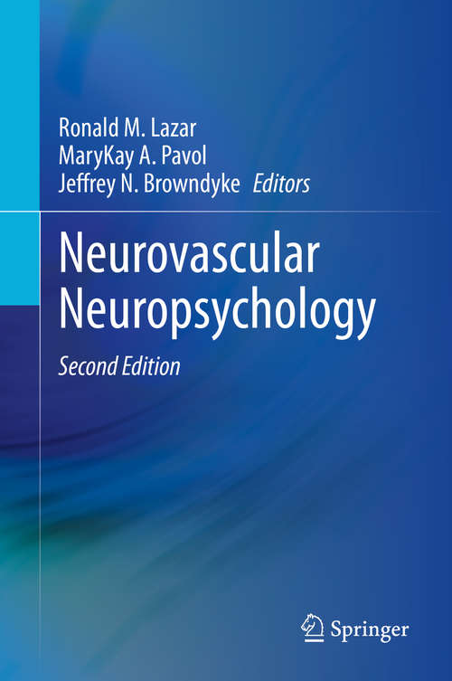 Book cover of Neurovascular Neuropsychology (2nd ed. 2020)