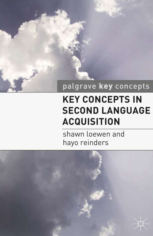 Book cover of Key Concepts in Second Language Acquisition (2011) (Key Concepts)