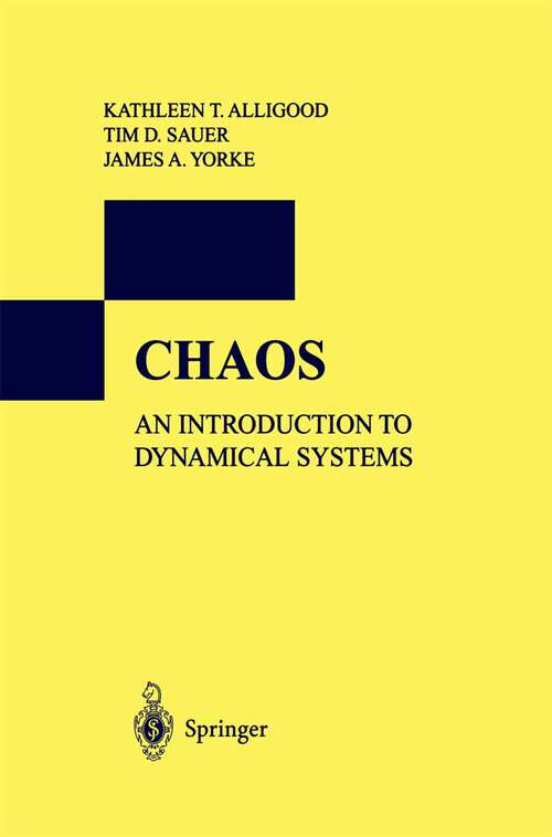 Book cover of Chaos: An Introduction to Dynamical Systems (1997) (Textbooks in Mathematical Sciences)