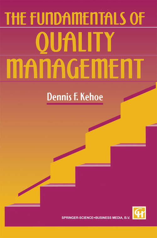 Book cover of The Fundamentals of Quality Management (1996)