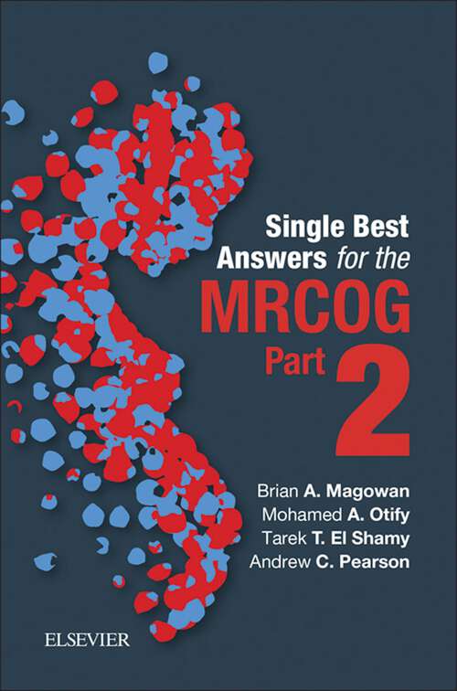 Book cover of Single Best Answers for MRCOG Part 2