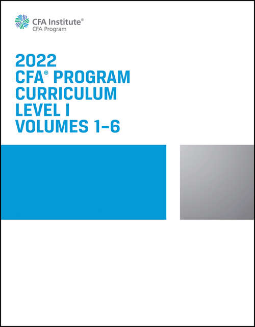 Book cover of 2022 CFA Program Curriculum Level I Box Set