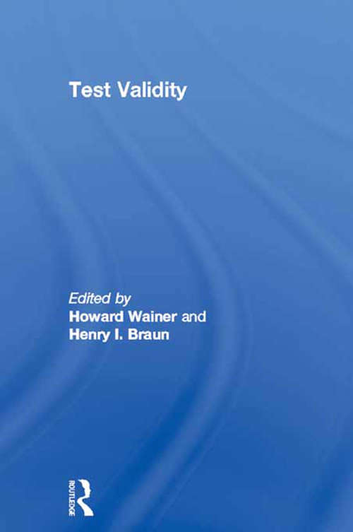 Book cover of Test Validity