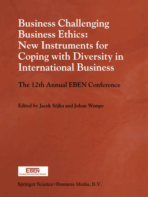 Book cover of Business Challenging Business Ethics: The 12th Annual EBEN Conference (2000)