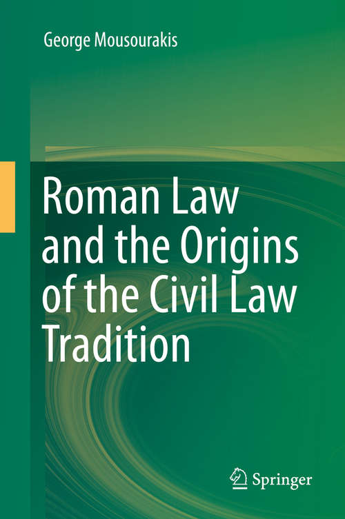 Book cover of Roman Law and the Origins of the Civil Law Tradition (2015)