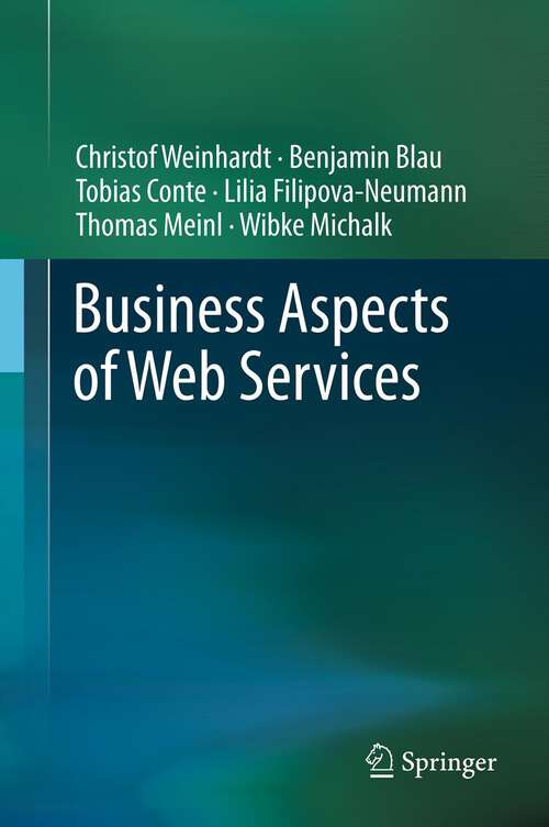 Book cover of Business Aspects of Web Services (2011)