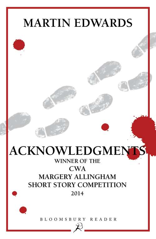 Book cover of Acknowledgments: Winner Of The Cwa Margery Allingham Short Story Competition