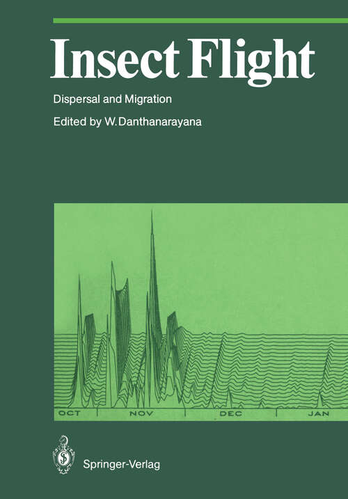 Book cover of Insect Flight: Dispersal and Migration (1986) (Proceedings in Life Sciences)