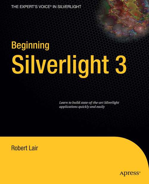 Book cover of Beginning Silverlight 3 (1st ed.)