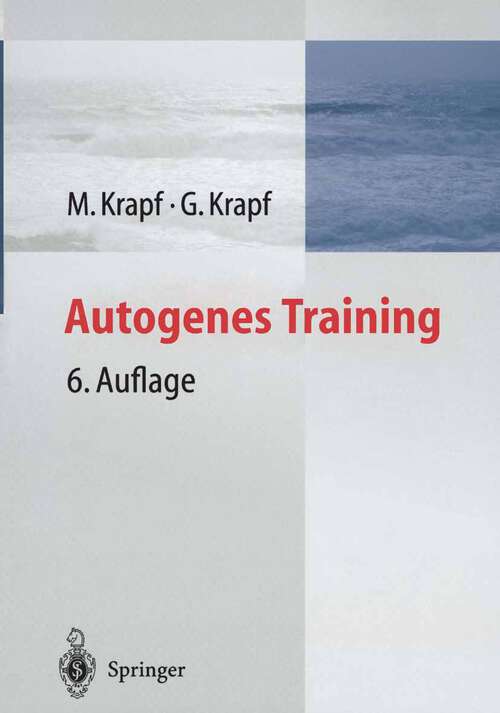 Book cover of Autogenes Training (6. Aufl. 2004)