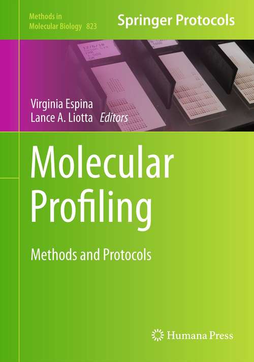 Book cover of Molecular Profiling: Methods and Protocols (2012) (Methods in Molecular Biology #823)