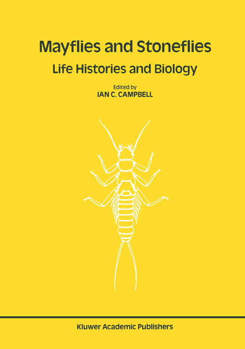 Book cover of Mayflies and Stoneflies: Proceedings of the 5th International Ephemeroptera Conference and the 9th International Plecoptera Conference (1990) (Series Entomologica #44)