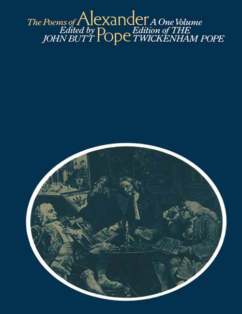 Book cover of The Poems of Alexander Pope