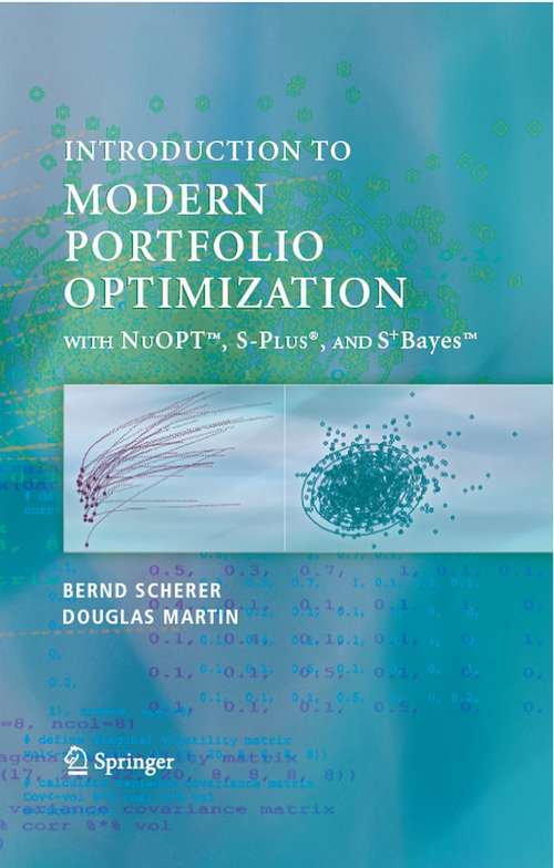 Book cover of Modern Portfolio Optimization with NuOPT™, S-PLUS®, and S+Bayes™ (2005)