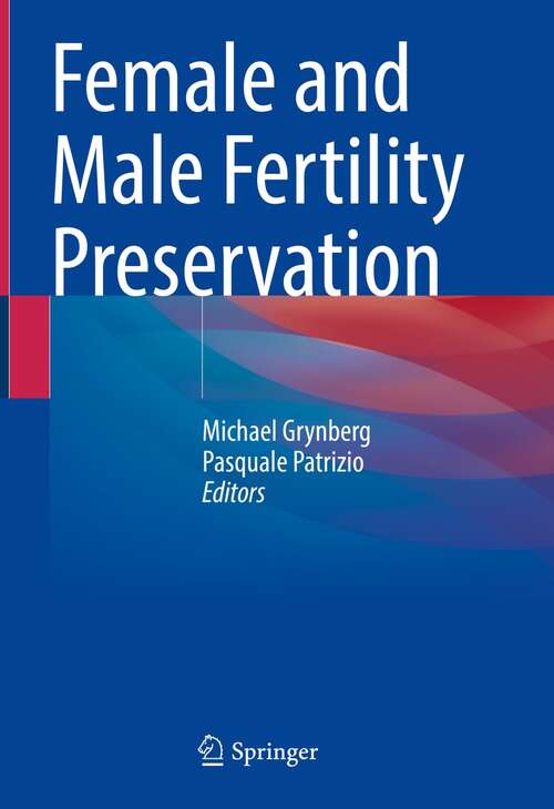 Book cover of Female and Male Fertility Preservation (1st ed. 2022)