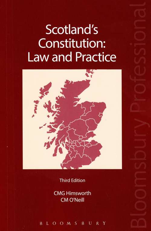 Book cover of Scotland's Constitution: Law And Practice