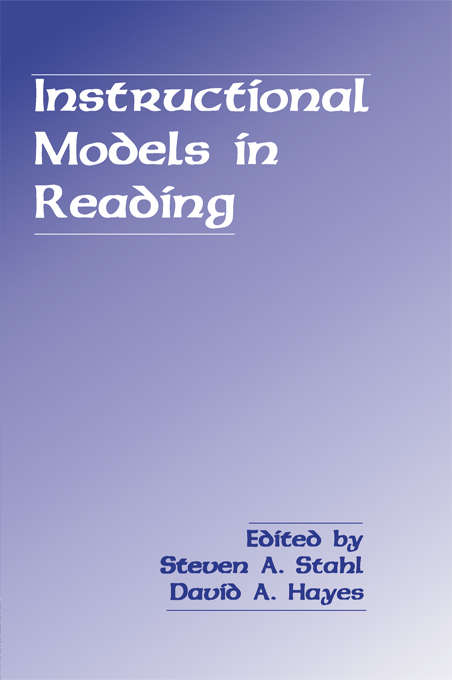 Book cover of Instructional Models in Reading